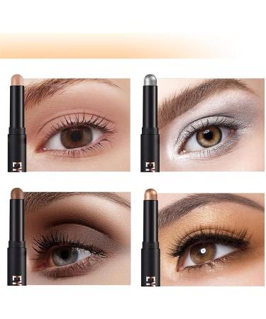 Eye Shadow Sticks Set 8 Colors High Pigmented Eye Shadow Applicator Sticks Cream Eyeshadow Matte Eyeshadow Sticks Makeup (Light) - Buy Online on GoSupps.com
