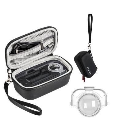 GAEKOL Carrying Case Lens Guard For Insta360 X3 Hard Shell Bag Travel Case Lens Cap Compatible with Insta360 X3 Accessories Gray