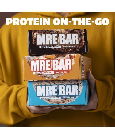 REDCON1 MRE Protein Bars Chocolate Chip Cookie Dough - 12 Count 20g High Protein Snack - Nutrition Bar - On-The-Go Breakfast or Post-Workout Snack - Buy Online on GoSupps.com