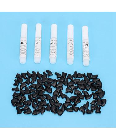Tmishion Cat & Dog Nail Caps - 100 Soft Anti-Scratch Protective Sleeves for Pets (M) - Cool Black - Buy Online on GoSupps.com