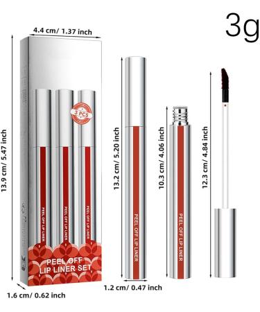  Iouyjiu Peel Off Lip Stain Matte Liquid Lipstick Long Lasting Tint Non-Sticky Smudge Proof Moisturizing Lightweight Formula for Daily Wear and Special Occasions 3 pieces - Buy Online on GoSupps.com