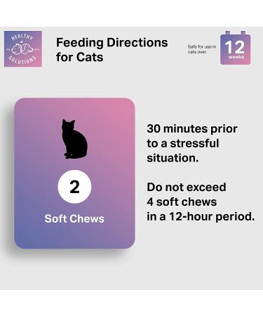 Cat Calming Treats with Melatonin for Anxiety Relief & Better Sleep - 60ct Soft Chews - Made In USA - Buy Online on GoSupps.com