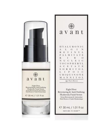 Avant | Hyaluronic Acid Face Serum | Works Against Ageing Dark Spots & Hydrates | Eight-hour Anti-Oxidising & Retexturing Hyaluronic Facial Serum | 1x30ml