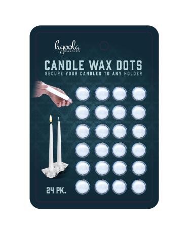Hyoola Candle Sticky Dots - Candle Wax Dots - Candle Adhesive - 24 Dots