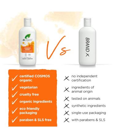 DR Organic Manuka Honey Conditioner - Restores Dry Hair Vegan & Paraben-Free 265ml | For Men & Women - Buy Online on GoSupps.com