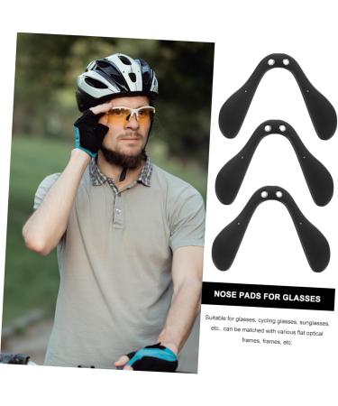 Coheali Adjustable Bicycle Glasses Nose Pads - Black Replacement Cushions for Comfort & Protection - Buy Online on GoSupps.com