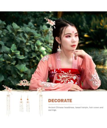 SHERCHPRY 1 Set ancient style hanfu headdress chinese hair sticks for women hanfu hair pins for women chinese Headband Chinese Hanfu Hairpins vintage hair sticks Pearl alloy Hook decorate - Buy Online on GoSupps.com