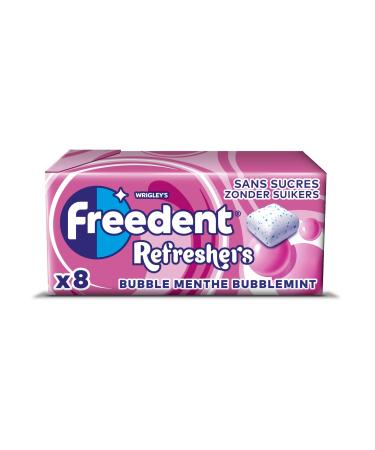 Freedent Refresher Bubble Mint Handypack of 8 Cubes 18g