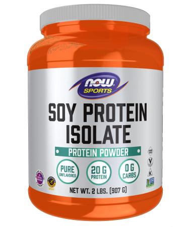Now Foods Sports Soy Protein Isolate Natural Unflavored 2 lbs (907 g)