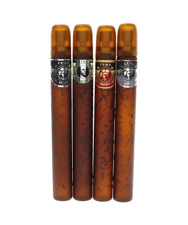 Cuba Cuba America Men 4 Pc Gift Set - 1.17oz EDT Spray Collection - Buy Online on GoSupps.com