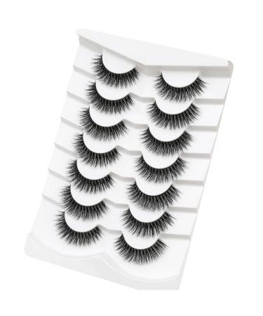3D Clear Band Cat Eye False Eyelashes | Natural Look Wispy Fake Eyelashes | Reusable Soft Eyelash Set | Happy Heartbeat No.207 (7 Pairs) - Buy Online on GoSupps.com