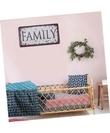 OUNONA Retro Decor Vintage Decor Iron Sign Painting Vintage Sign Wall Decor License Plate Metal Crafts - Buy Online on GoSupps.com
