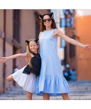  1 Konamo Cat Fox Ears Headband Festive Dress Up Black Pink (pack of 1) One Size Black - Buy Online on GoSupps.com