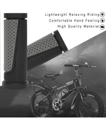 TOPCABIN Short Mini Bike Handlebar Grips - 2PCS 90mm Black + Grey Rubber Grips for Standard Bikes - Buy Online on GoSupps.com