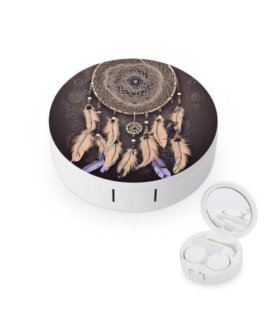Contact Lens Case Dream Catcher Print Plastic Contact Lens Case contact Lens Care Box ontact Lens Travel Box