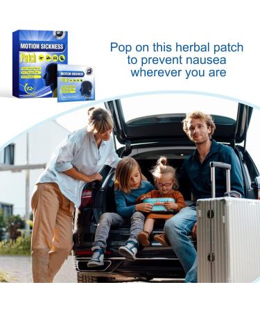 Motion Sickness Patch 40 Count - Relieve Vomiting, Nausea, Dizziness - Non-Drowsy Relief for Seasickness and Car Trips - Buy Online on GoSupps.com