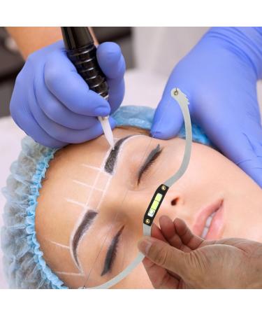 Healeved 3pcs Bow Eyebrow Ruler Eyebrow Level Tool Reusable Eyebrow Stencil Kit Eyebrow Trimming Set - Buy Online on GoSupps.com