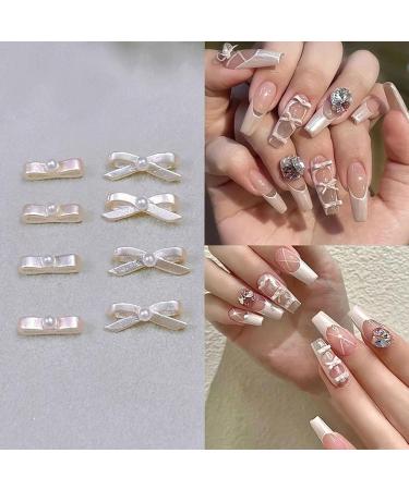 5Pieces Ballets Bows Nail Metal Nail Studs Bows Ribbon Nail Rivets Nails Art Jewels for Nails Art Designs Metal Nails Art Studs - Buy Online on GoSupps.com