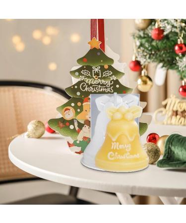 ISCORK Silicone Molds Handmade 3D Silicone Mold with Snowman 3D Ornaments Mold Creative and Tear-Resistant for Jelly DIY Crafts Cake Christmas Bells - Buy Online on GoSupps.com