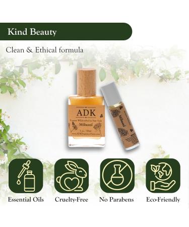 Adirondack Fragrance & Flavor Farm ADK Milkweed Artisan Perfume Spray 1 oz (30 mL) Natural Hypoallergenic & Clean Perfume for Women & Men with Notes of Milkweed Clove Vanilla & Blackcurrant 1 Fl Oz (Pack of 1) - Buy Online on GoSupps.com