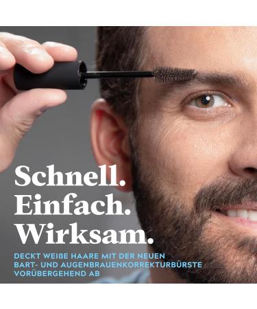 Just for Men 1-Day Beard & Eyebrow Color - Temporary Black Color for a Defined Look | Up to 30 Applications - Buy Online on GoSupps.com