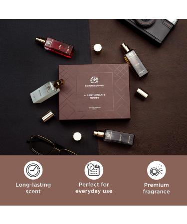 The Man Company Specially Curated Perfume Gift Set for Men 4 * 20ml - A Gentleman s Moods | Premium Long-Lasting Fragrance | Luxury EAU DE Parfum | Night for Date |Blanc for Office|Fire for Party - Buy Online on GoSupps.com
