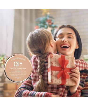 Sweet 13th Birthday Gift for Girls - Compact Mirror for Daughter, Granddaughter, Sister, Niece - 13th Happy Birthday Gift Idea - Buy Online on GoSupps.com