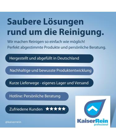 Kaiserrein Glass Cleaner with Lotus Effect - 0.5L Bottle + 5L Refill Canister | Streak-Free Shine for All Glass and Surfaces - Buy Internationally - Buy Online on GoSupps.com