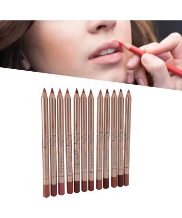Fyearfly Lip Liner Set Highly Pigmented Lip Contour Stick 08 GX 12 Pieces SmudgeResistant Longlasting Highly Pigmented Portable Lipstick for Daily Use - Buy Online on GoSupps.com