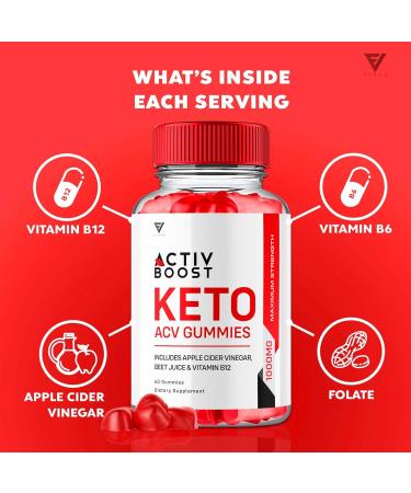 Buy (2 Pack) Activ Boost Keto ACV Gummies - Advanced Support & Energy with Apple Cider Vinegar & Vitamin B12 - 120 Gummies for Optimal Health - Buy Online on GoSupps.com