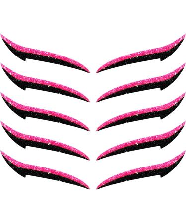 Autocollants Eyeliner Cils - Patch Maquillage Fard Paupi res | 10 Pi ces Bandeye R sistant l'Eau pour Spectacles de Danse et Sc ne Autocollant Paupi res Rose - Buy Online on GoSupps.com