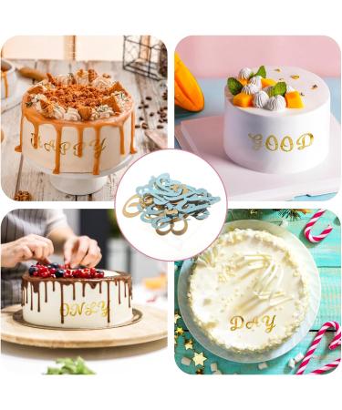 27 PCS Acrylic Alphabet Cake Topper Gold Cake Letters Decoration DIY Personalized Name Cupcake Toppers Mirror Alphabet A-Z Cake Picks for Birthday Party Wedding Graduation Cake Decoration (Uppercase) - Buy Online on GoSupps.com