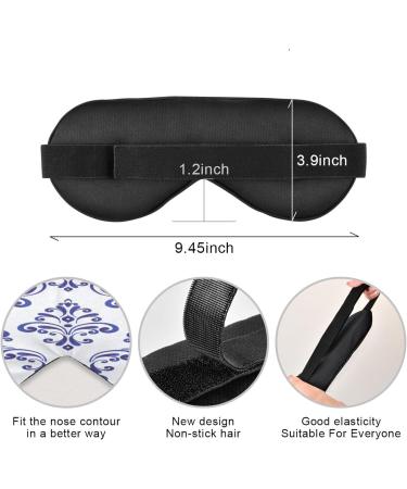 WELLDAY Baroque Style Flower Sleep Mask | Soft Comfort Night Eye Shade Cover | Adjustable Strap for Men and Women - Buy Online on GoSupps.com