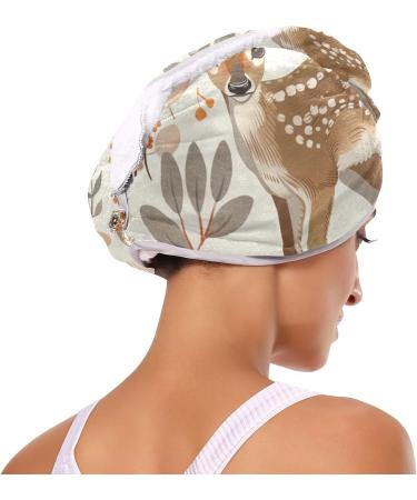 Buy Little Cute Deer Hair Towel 2 Pack - Super Absorbent Quick Dry Turbans for Women & Girls | International Shipping - Buy Online on GoSupps.com