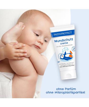 Paediprotect Wound Protection Cream for Babies | 50ml Vegan Ointment for Sensitive Skin | Perfume-Free & Silicone-Free | Bio-Kamille Healing for Diaper Rash & Redness - Buy Online on GoSupps.com