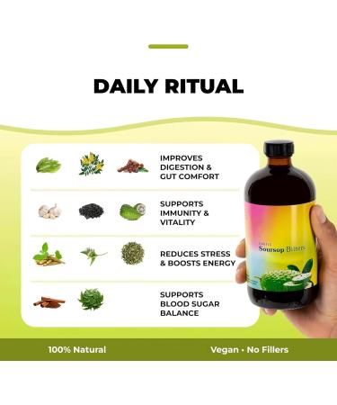 Organic soursop bitters Digestion and immunity Natural and pure formula - Buy Online on GoSupps.com