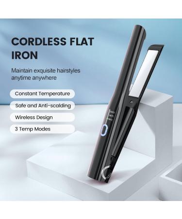 Buy Cordless Portable Wireless Mini Travel Flat Iron - Rechargeable & 3 Adjustable Temperatures - Buy Online on GoSupps.com