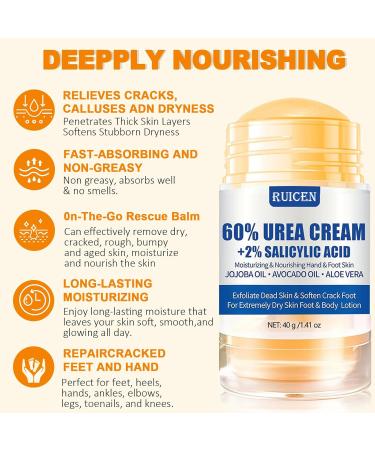  Ruicen Urea 60 Percent Foot Cream with Urea - Buy Online on GoSupps.com