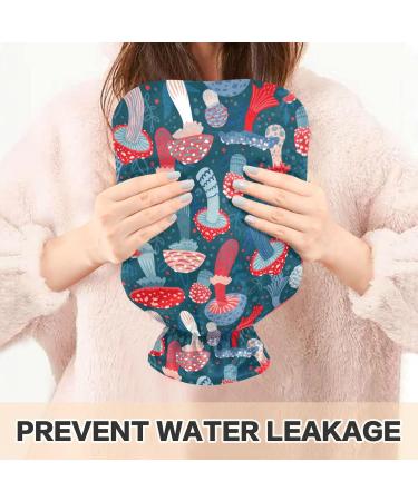 Buy Naanle Colorful Mushrooms Hot Water Bottle | 1L with Cover for Heat & Cold Therapy | Ideal for Bed Hands & Feet - International Shipping Available - Buy Online on GoSupps.com