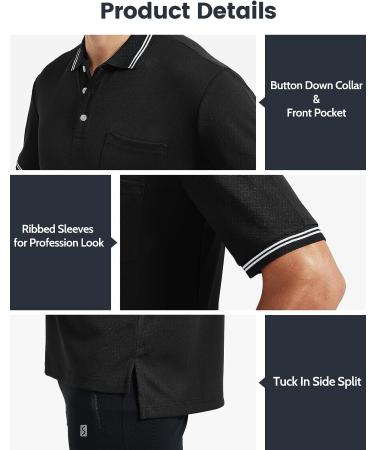 FitsT4 Short Sleeve Polo Umpire Jersey/Referee Uniform - Black, Medium - Buy Online on GoSupps.com