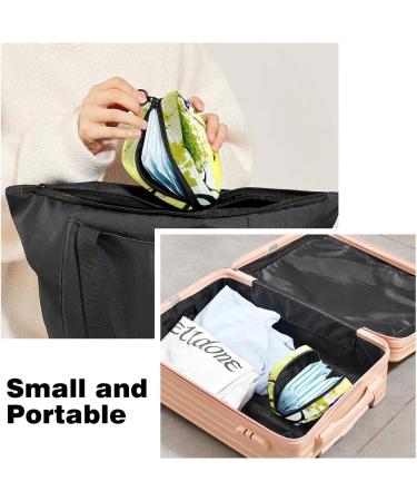 Menstruation Pad Bag with Zipper | Women s Tampon & Napkin Collection Bag - Ladybug & Morning Glory Design - Buy Online on GoSupps.com