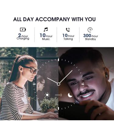 Redzeo EM16 Bluetooth Earpiece 5.0 - Wireless Earbud with CVC8.0 Noise Reduction, IPX4 Waterproof, Hands-Free Headset for Phones/PC - Black - Buy Online on GoSupps.com