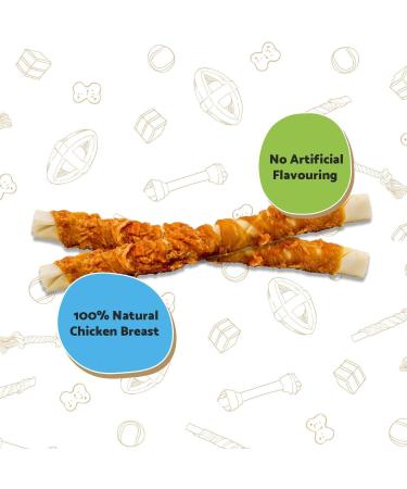 Chewy Chicken Twists for Dogs - Bundle of 5 90g Good Boy Natural Chicken Treats Low Fat Treats for Dogs Puppies + Howsehold Tote Bag Flavour 3 - Buy Online on GoSupps.com