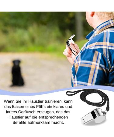 Huoberr Trillerfeife - 3 Stainless Steel Referee Whistles | Loud 120 dB | Ideal for Coaches & Officials with Lanyard - Buy Online on GoSupps.com