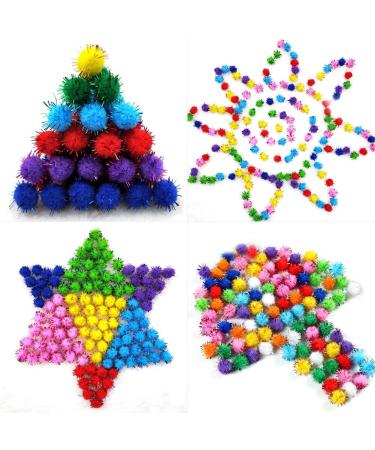 PandaHall 100 Pcs Assorted Multicolor Pom Poms 25mm - DIY Arts & Crafts Decorations - Buy Online on GoSupps.com