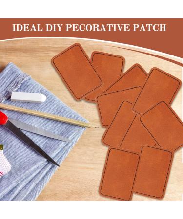 50Pcs Blank Leatherette Hat Patches with Adhesive Rectangle Leather Patches for Hats Custom Fabric Repair Laser Supplies(3 * 2inch) - Buy Online on GoSupps.com