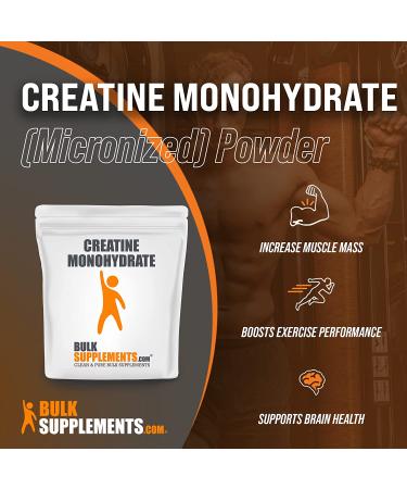 Bulksupplements Creatine Monohydrate Powder Micronized - 100g | Pure Muscle Gain & Performance Boost - Buy Online on GoSupps.com