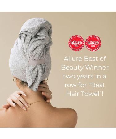 VOLO Salt White Hair Towel Spa Set | Ultra Soft & Absorbent Nanoweave Fabric | Quick Drying | Towel, Headband & Scrunchie | Microfiber Hair Accessories - Buy Online on GoSupps.com