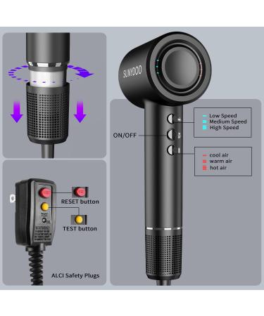 High Speed Brushless Hair Dryer - Thermo-Control Diffuser & Nozzle for Fast Low-Noise Drying | International Shipping Available - Buy Online on GoSupps.com