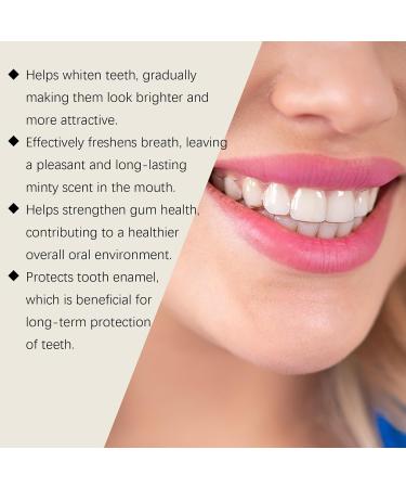 Brightening Toothpaste - Gentle Stain Removal Long-Lasting Mint Fresh Breath Daily Oral Care for Brighter & Attractive Teeth(2PCS) - Buy Online on GoSupps.com